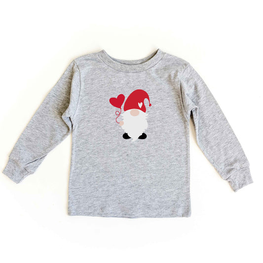 Balloon Heart Gnome | Toddler Long Sleeve Tee by The Juniper Shop