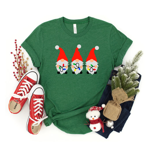 Gnome Lights | Youth Short Sleeve Crew Neck by The Juniper Shop