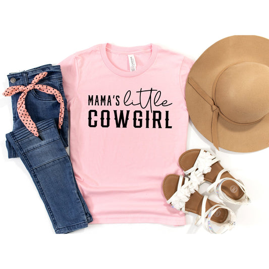 Mama's Little Cowgirl | Youth Short Sleeve Crew Neck by The Juniper Shop