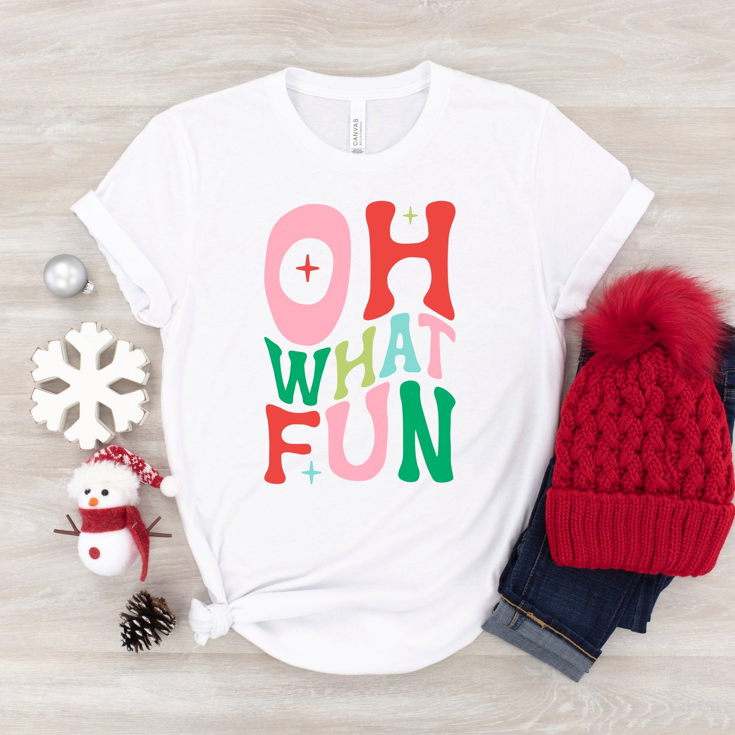 Oh What Fun | Youth Short Sleeve Graphic Tee by The Juniper Shop