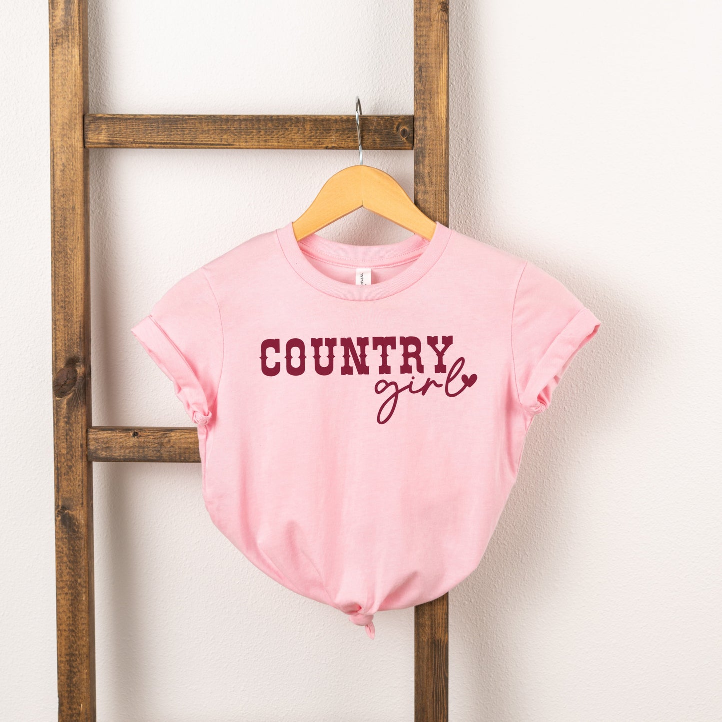 Country Girl Heart | Toddler Short Sleeve Crew Neck by The Juniper Shop