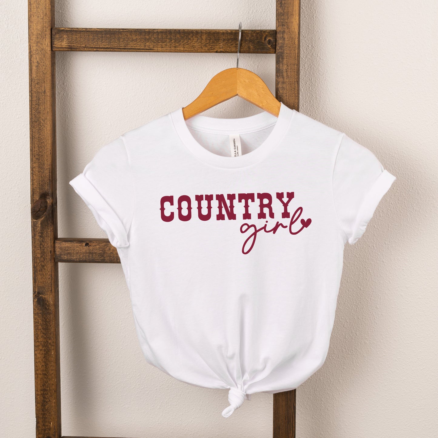 Country Girl Heart | Toddler Short Sleeve Crew Neck by The Juniper Shop