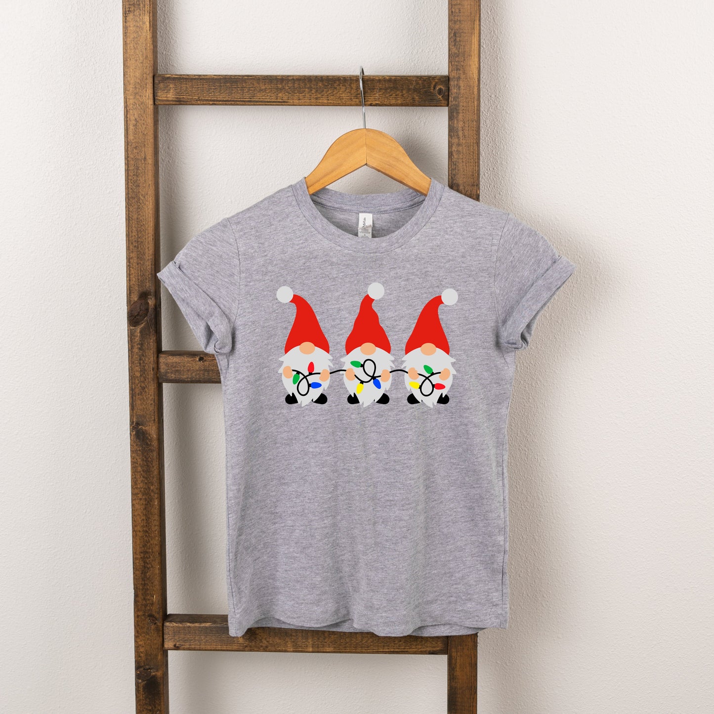 Gnome Lights | Toddler Short Sleeve Crew Neck by The Juniper Shop