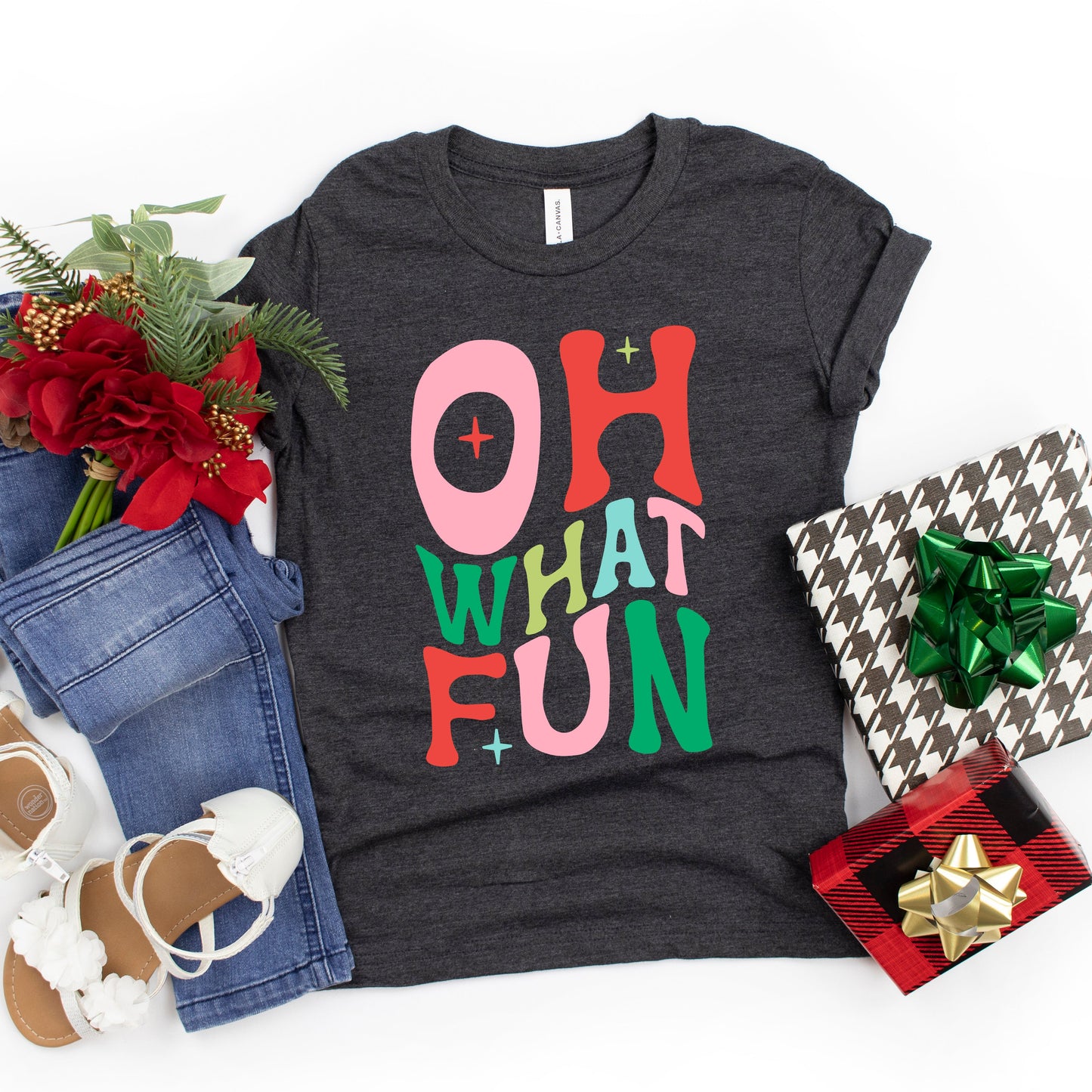 Oh What Fun | Youth Short Sleeve Graphic Tee by The Juniper Shop