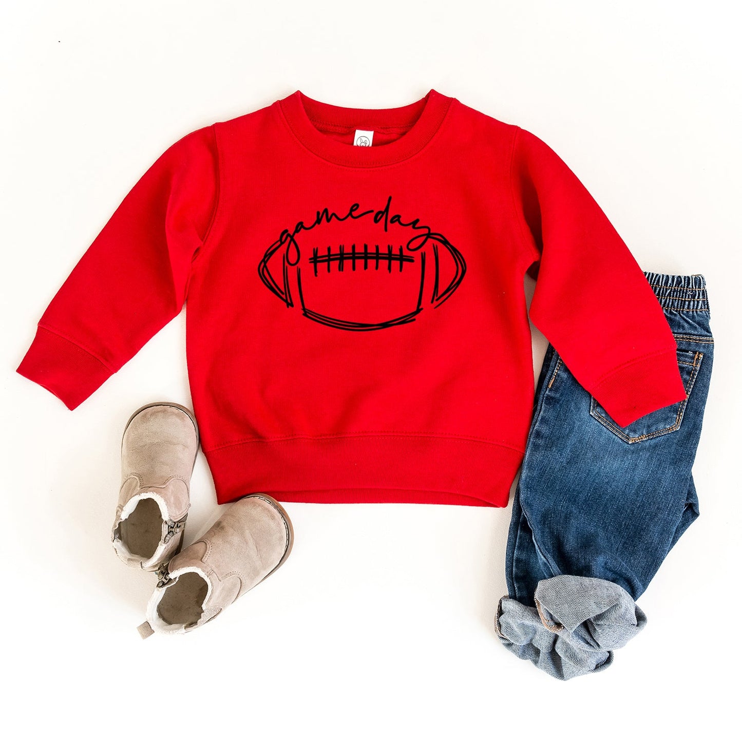 Football Game Day | Toddler Graphic Sweatshirt by The Juniper Shop