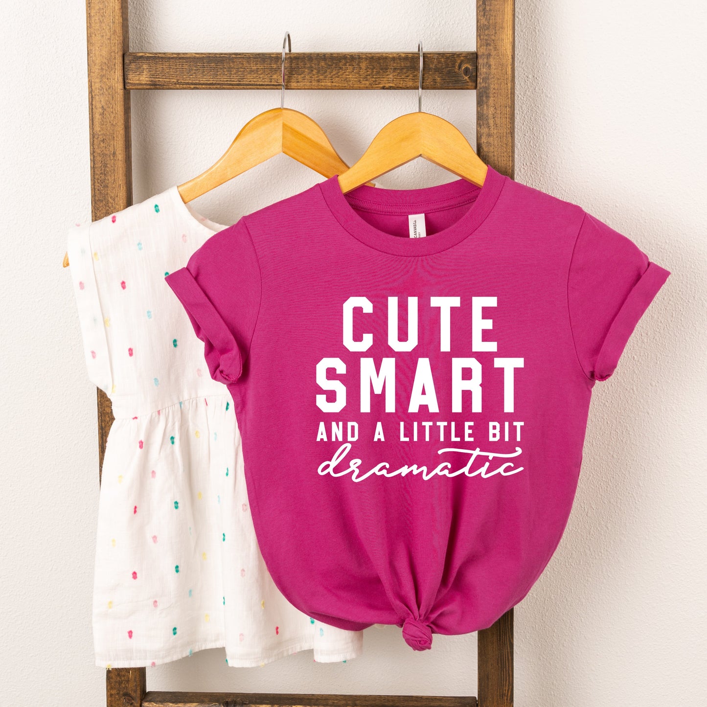 Cute Smart Dramatic | Youth Short Sleeve Crew Neck by The Juniper Shop