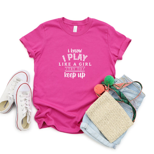 Play Like a Girl | Youth Short Sleeve Crew Neck by The Juniper Shop