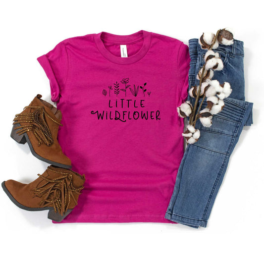 Little Wildflower Flowers | Youth Short Sleeve Crew Neck by The Juniper Shop