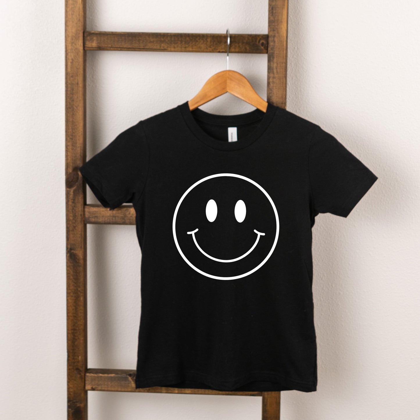 Smiley Face Outline | Youth Short Sleeve Crew Neck by The Juniper Shop