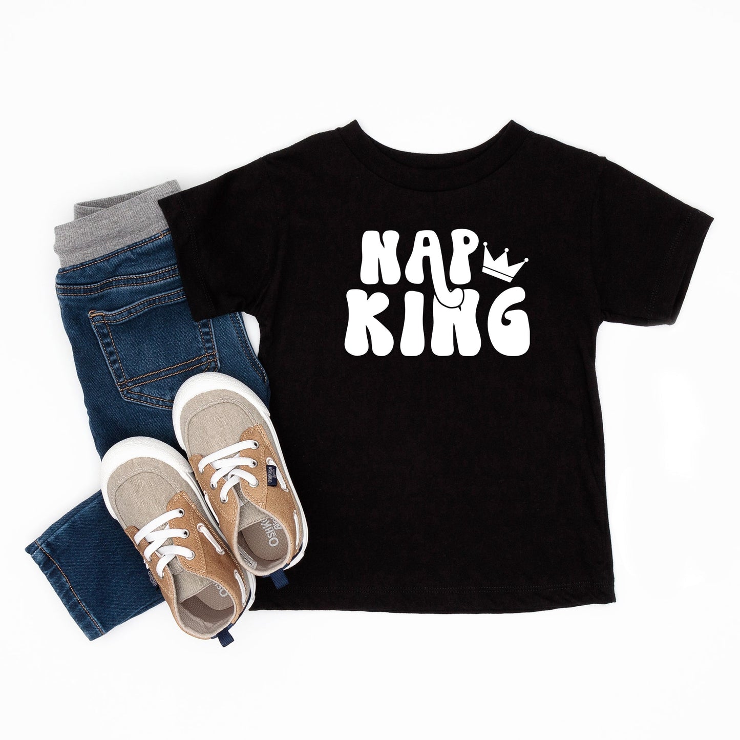 Nap King | Toddler Short Sleeve Crew Neck by The Juniper Shop