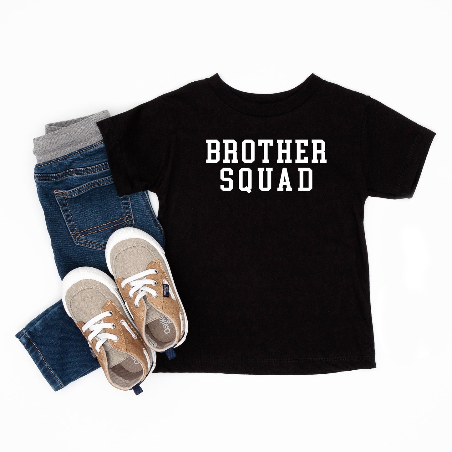 Brother Squad | Toddler Short Sleeve Crew Neck by The Juniper Shop