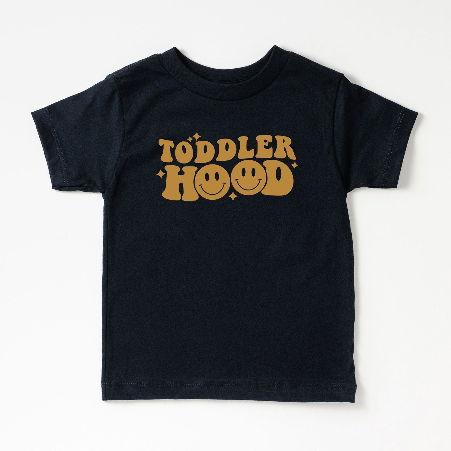 Toddler Hood Smiley | Toddler Short Sleeve Crew Neck by The Juniper Shop