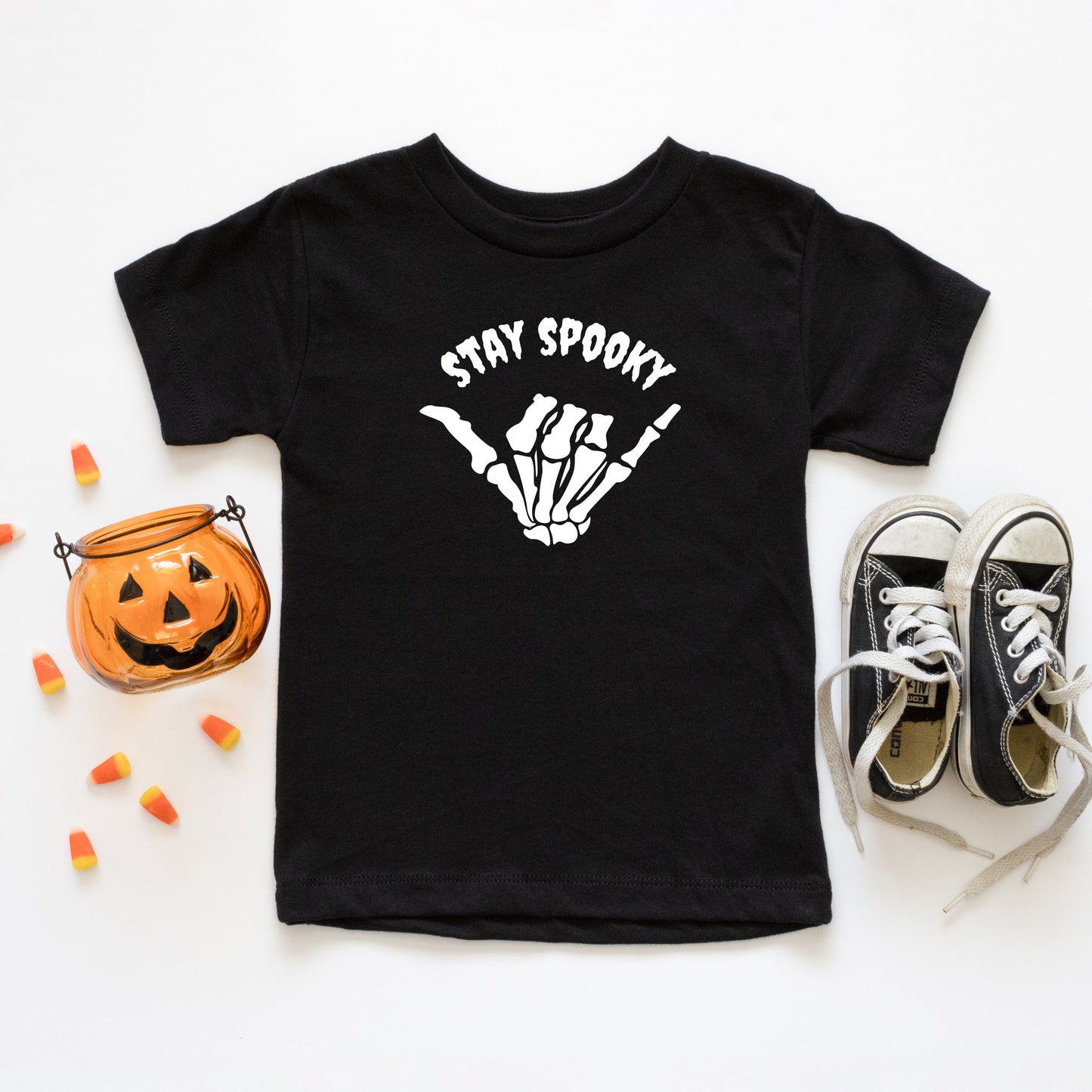 Stay Spooky Hand | Toddler Short Sleeve Crew Neck by The Juniper Shop