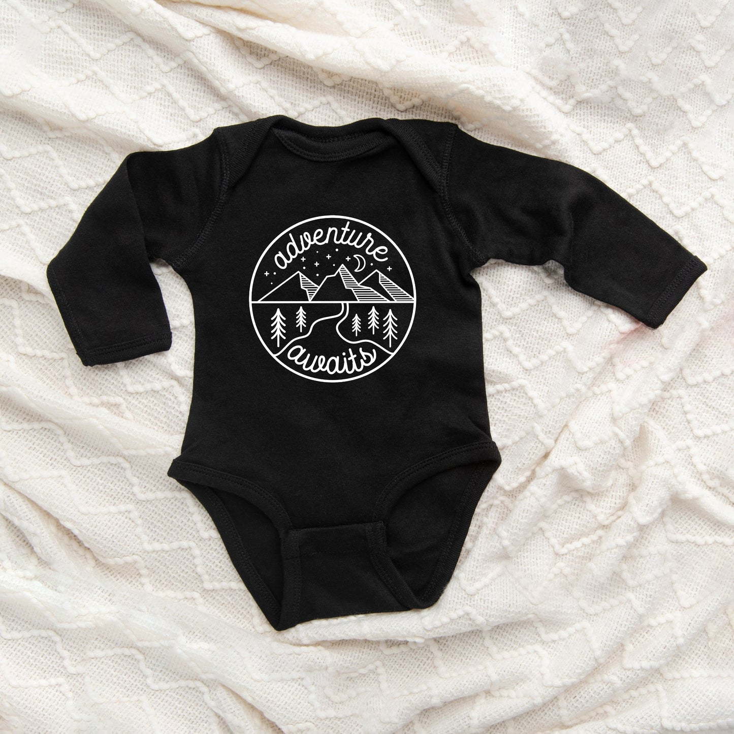 Adventure Awaits | Baby Long Sleeve Onesie by The Juniper Shop