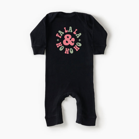 Fa La La And Ho Ho Ho | Baby Romper by The Juniper Shop