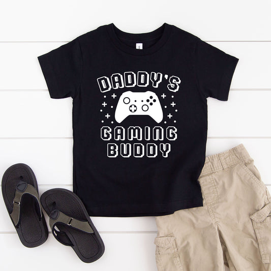 Daddy's Gaming Buddy | Youth Short Sleeve Crew Neck by The Juniper Shop