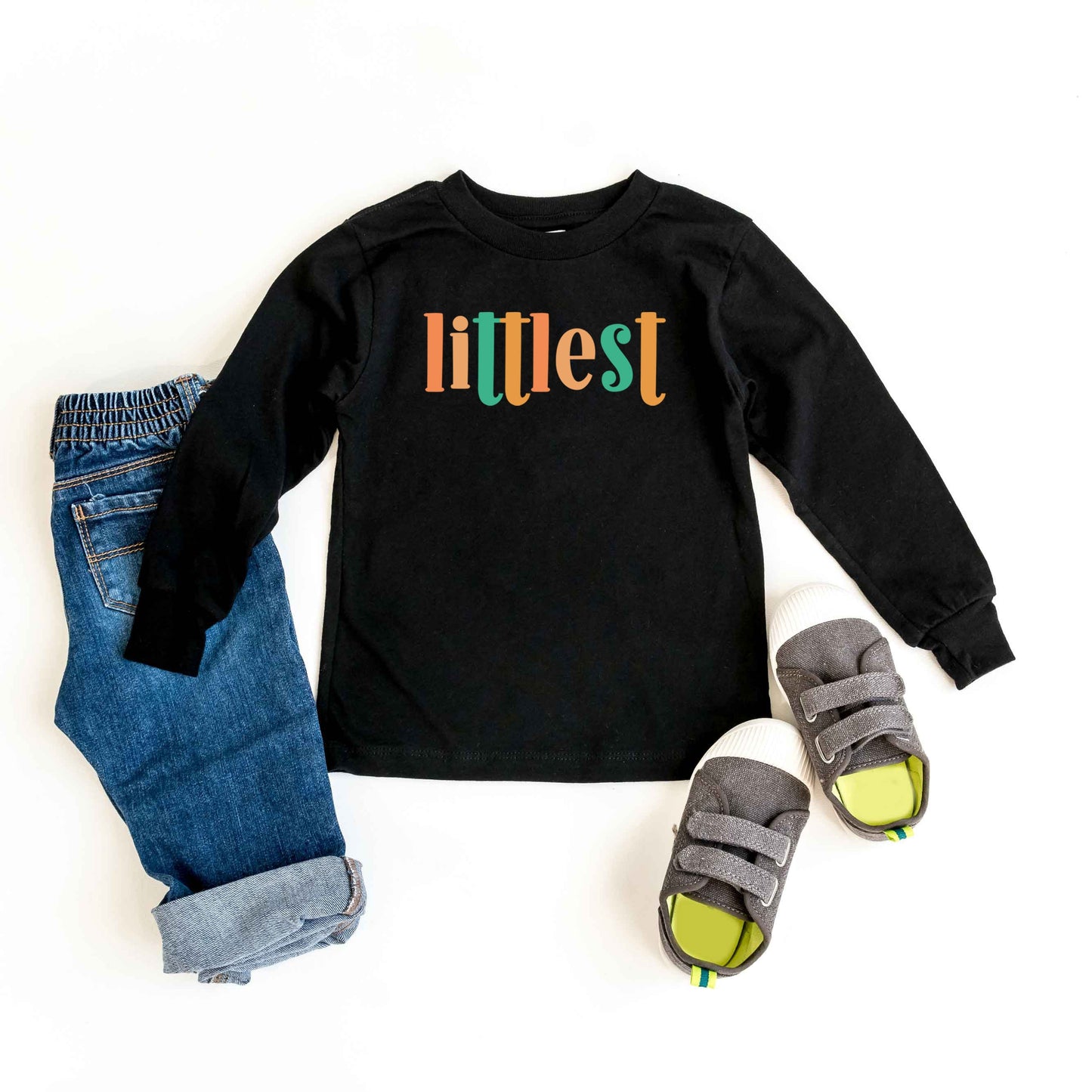 Littlest Colorful | Youth Graphic Long Sleeve Tee by The Juniper Shop