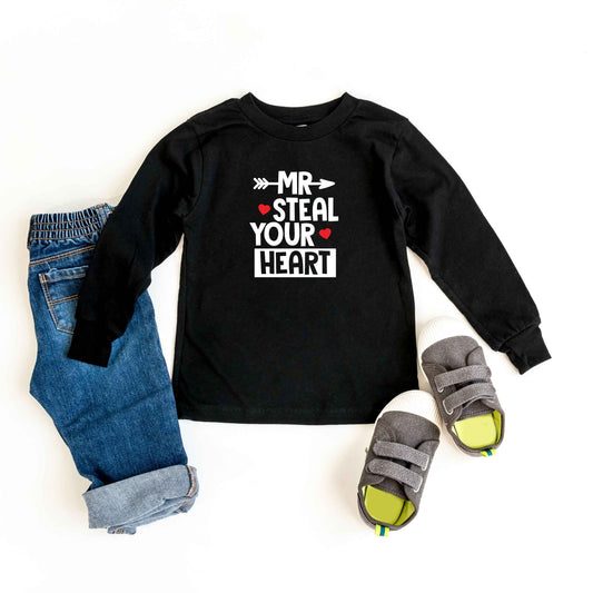 Mr. Steal Your Heart | Toddler Long Sleeve Tee by The Juniper Shop