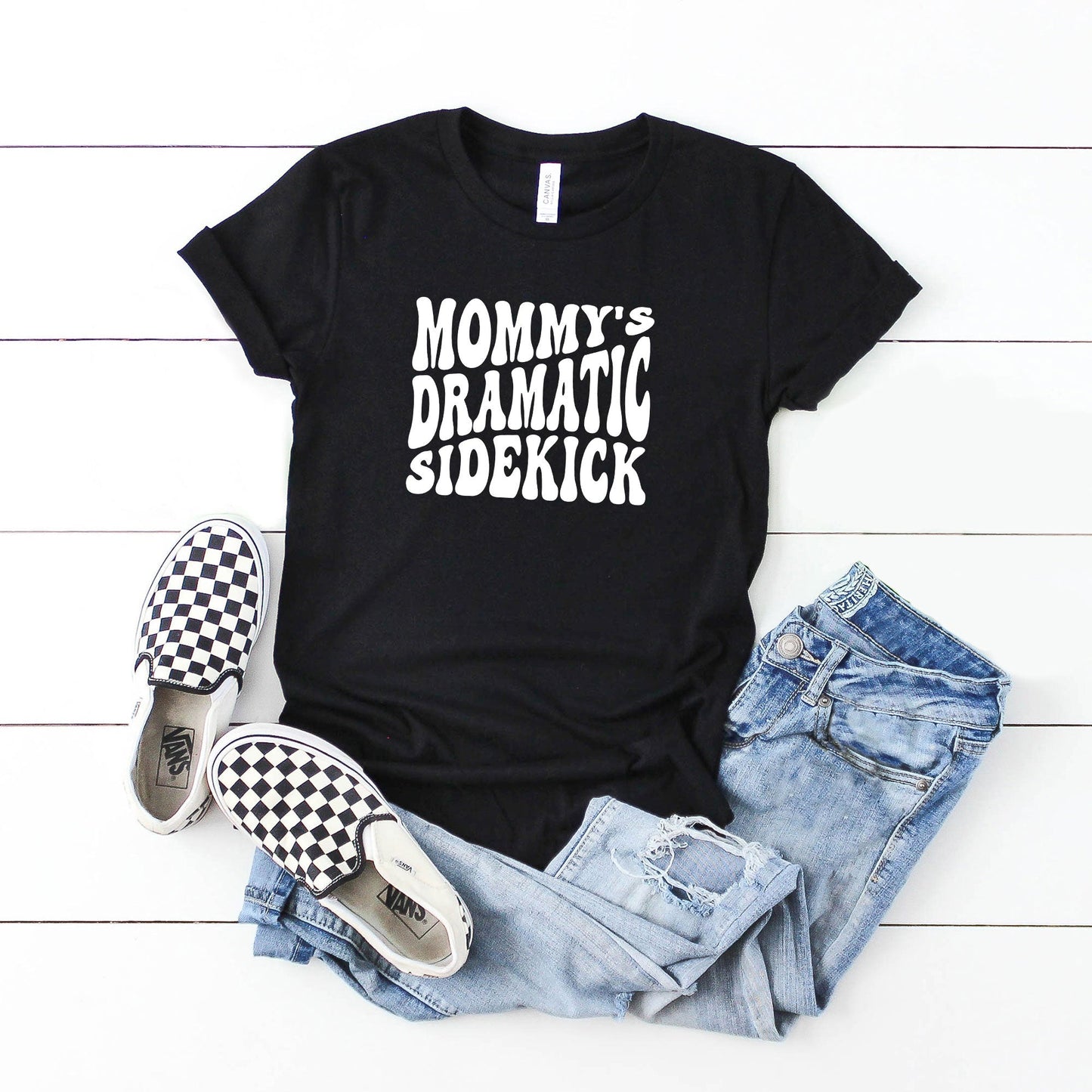 Mommy's Dramatic Sidekick | Youth Short Sleeve Crew Neck by The Juniper Shop