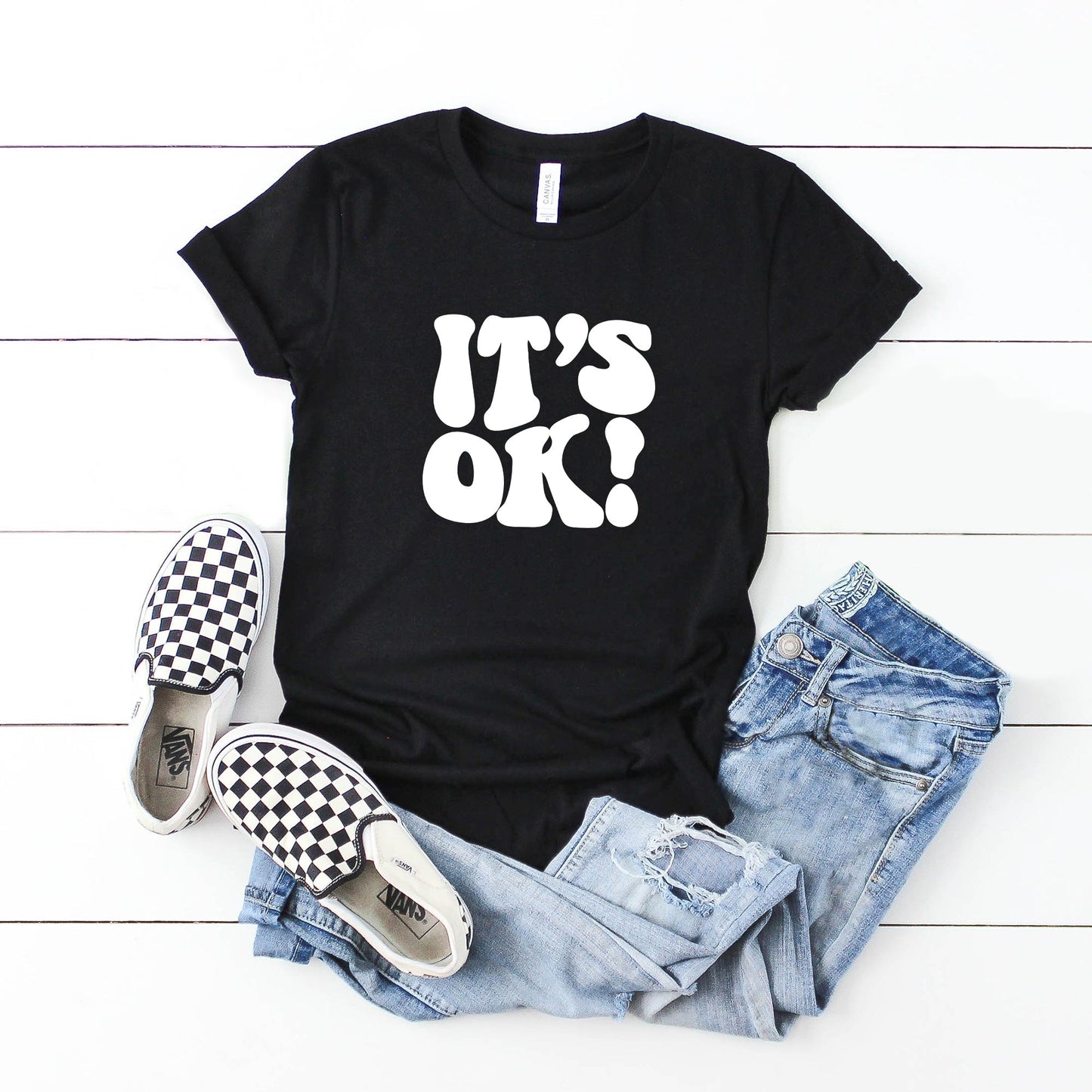 It's Ok | Youth Short Sleeve Crew Neck by The Juniper Shop