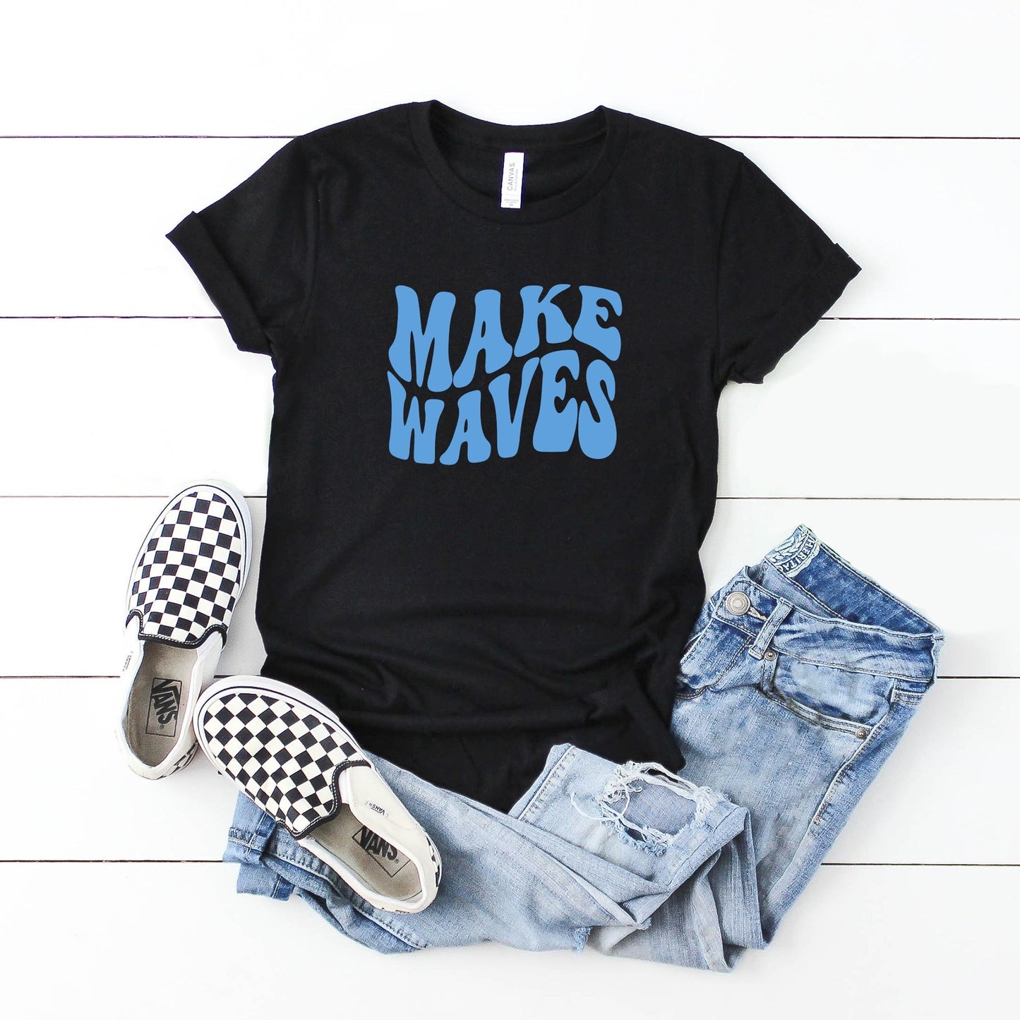 Make Waves | Youth Short Sleeve Crew Neck by The Juniper Shop