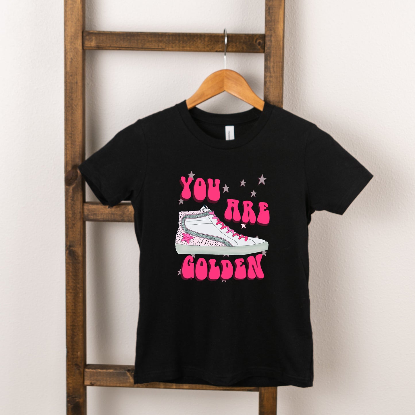 You Are Golden Shoe | Youth Graphic Short Sleeve Tee by The Juniper Shop