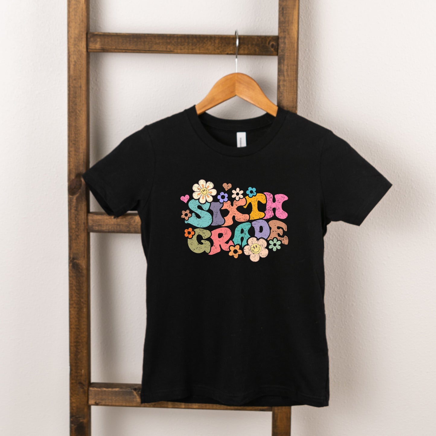 Sixth Grade Flowers | Youth Graphic Short Sleeve Tee by The Juniper Shop