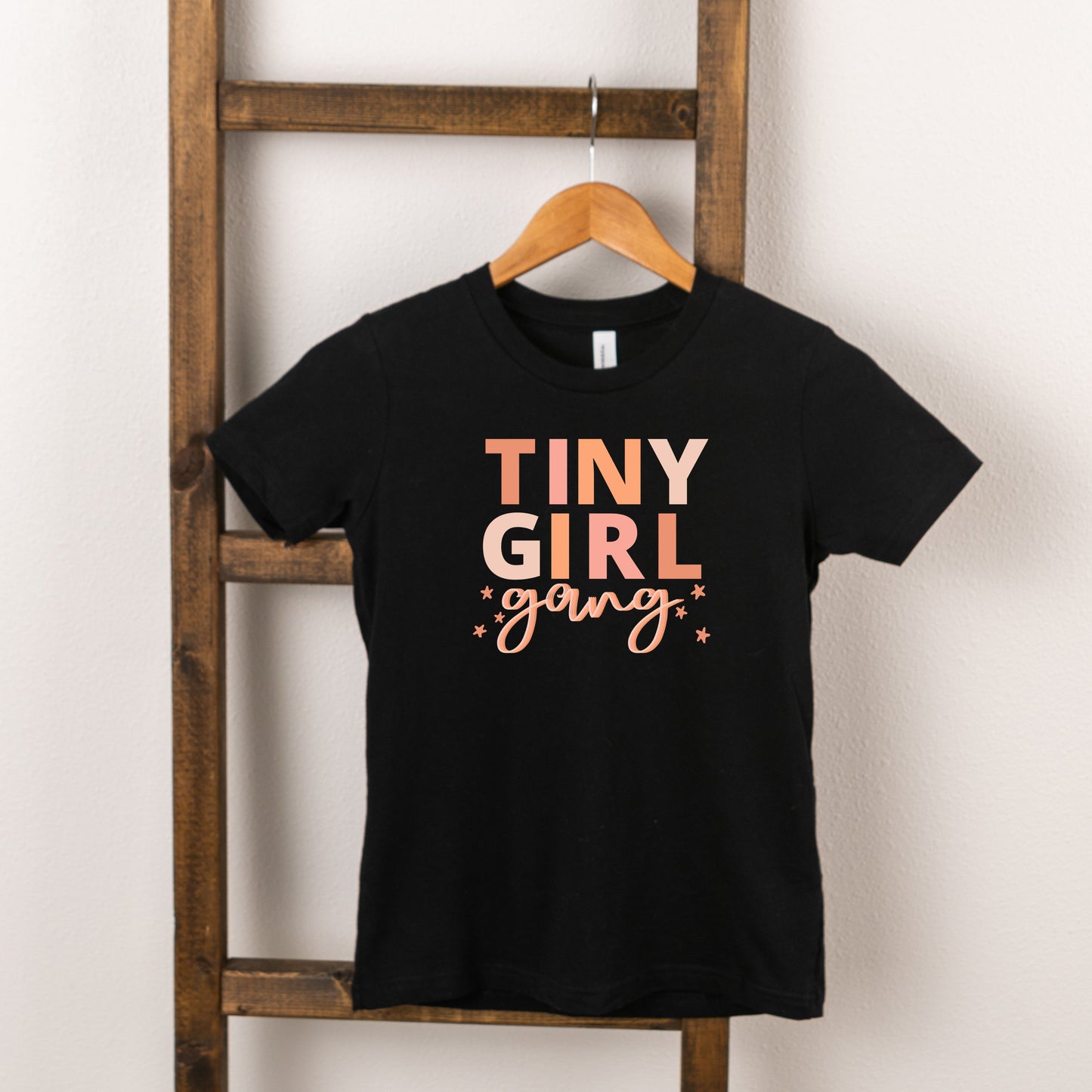 Tiny Girl Gang Colorful | Toddler Short Sleeve Crew Neck by The Juniper Shop