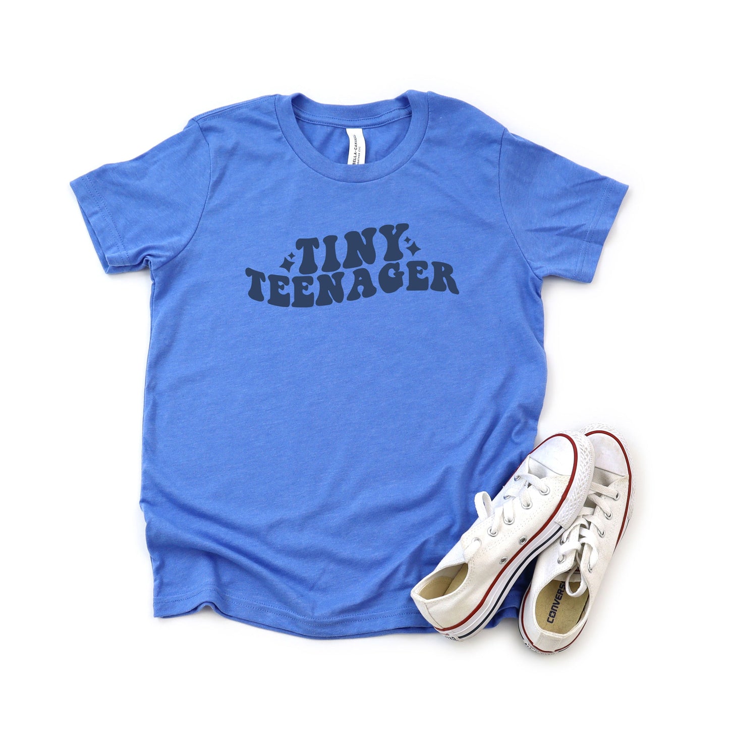 Tiny Teenager Wavy | Youth Short Sleeve Crew Neck by The Juniper Shop