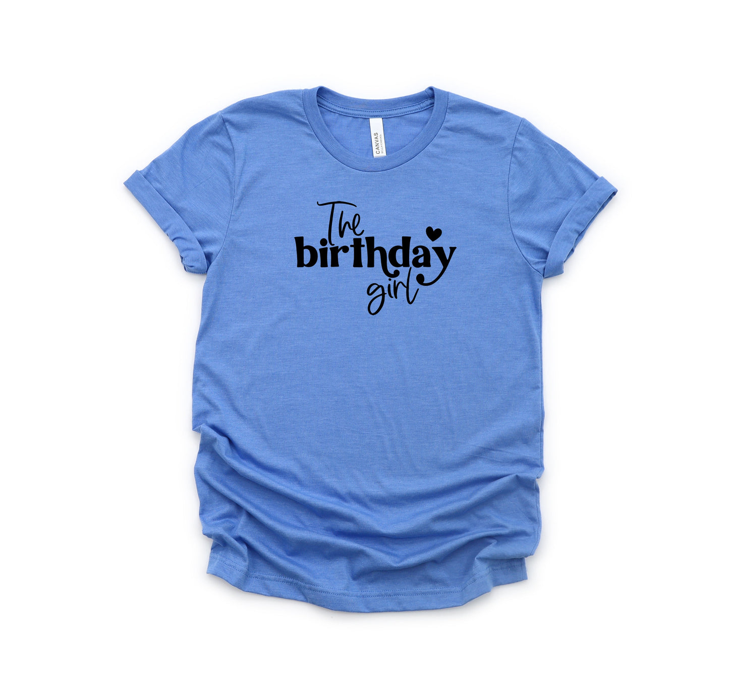 The Birthday Girl Heart | Toddler Short Sleeve Crew Neck by The Juniper Shop