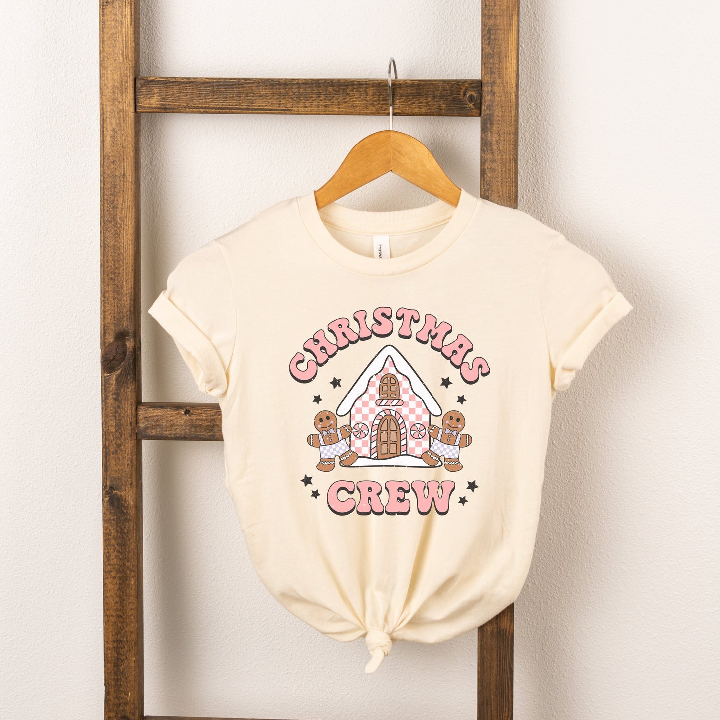 Christmas Gingerbread Crew | Toddler Short Sleeve Crew Neck by The Juniper Shop