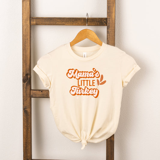 Mama's Little Turkey Colorful | Toddler Short Sleeve Crew Neck by The Juniper Shop