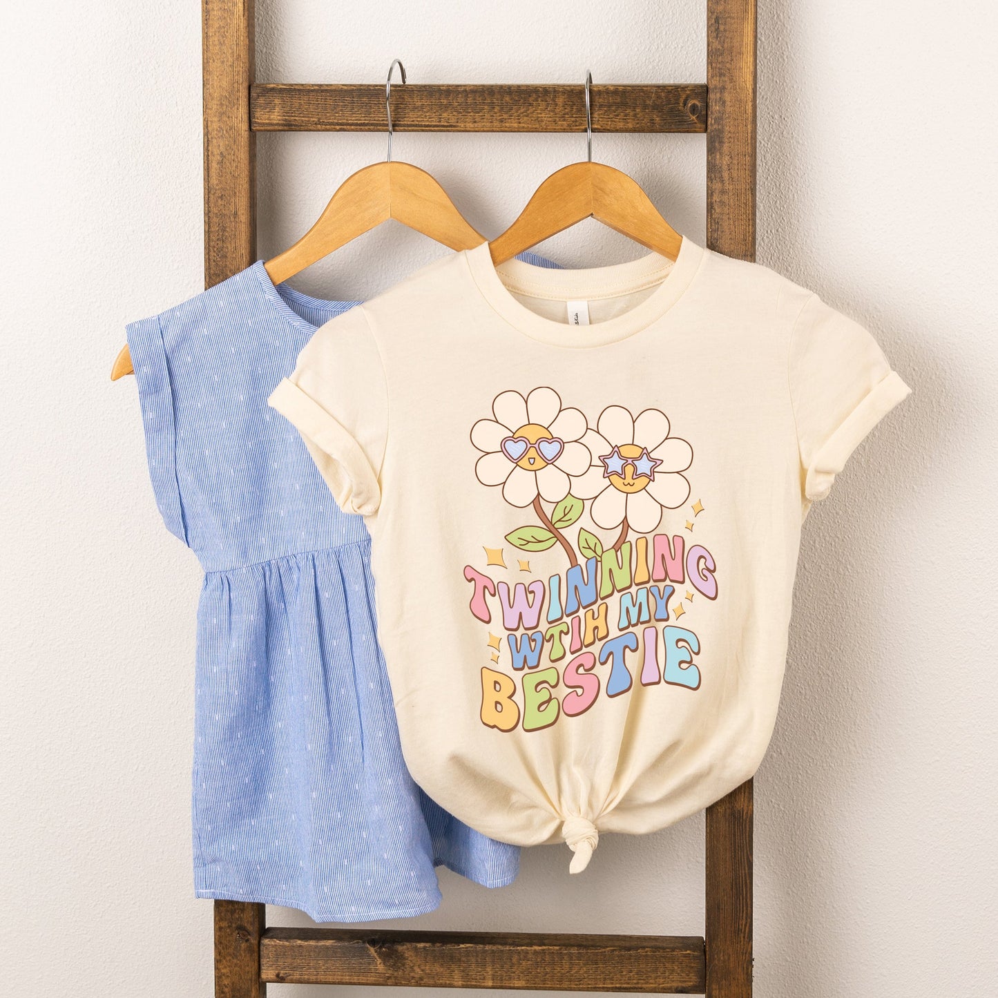 Twinning With Bestie | Toddler Graphic Short Sleeve Tee by The Juniper Shop