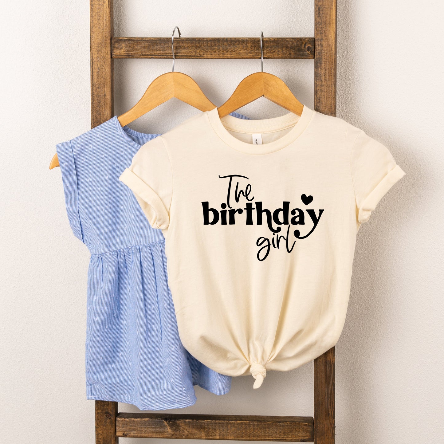 The Birthday Girl Heart | Toddler Short Sleeve Crew Neck by The Juniper Shop