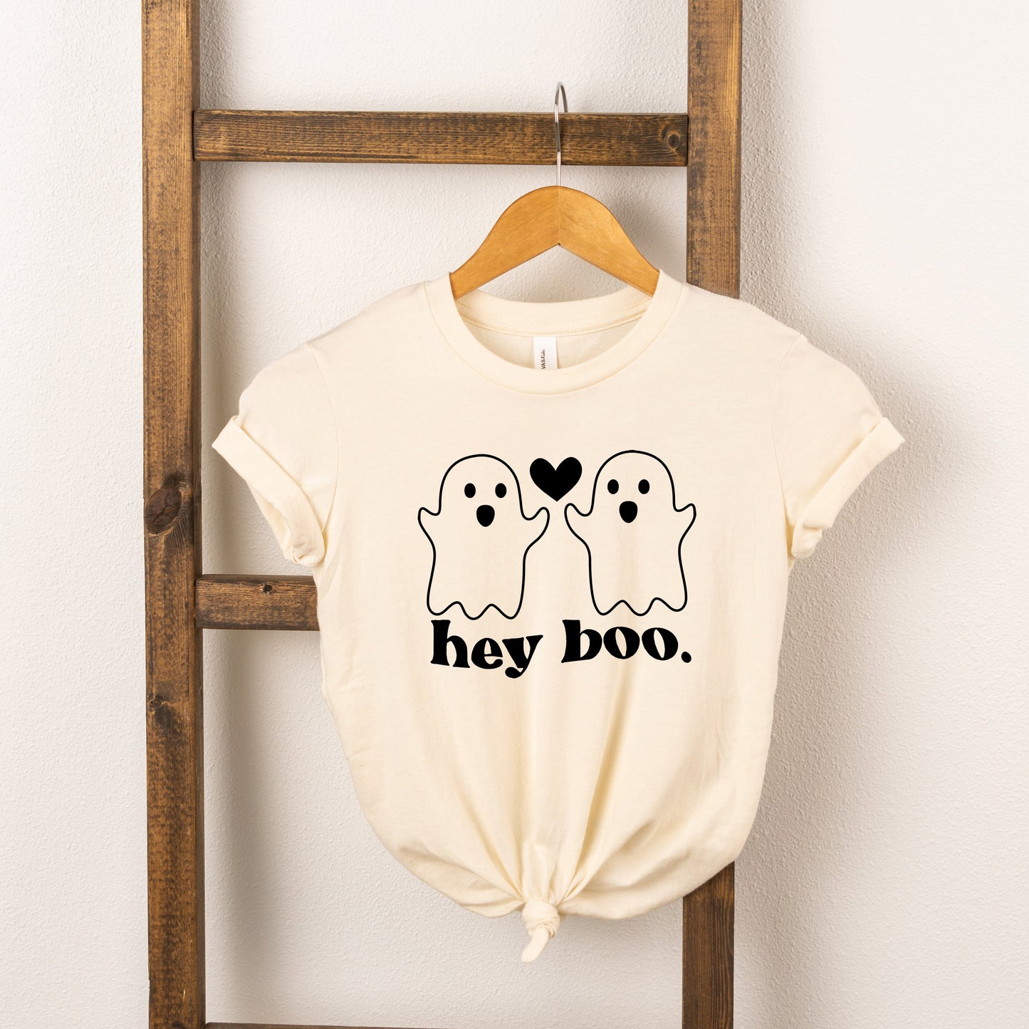 Ghosts Hey Boo | Toddler Short Sleeve Crew Neck by The Juniper Shop