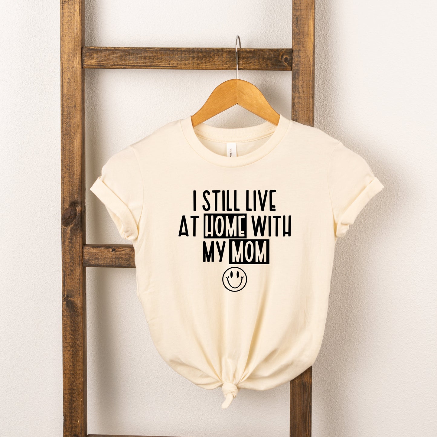 Home With My Mom | Toddler Short Sleeve Crew Neck by The Juniper Shop