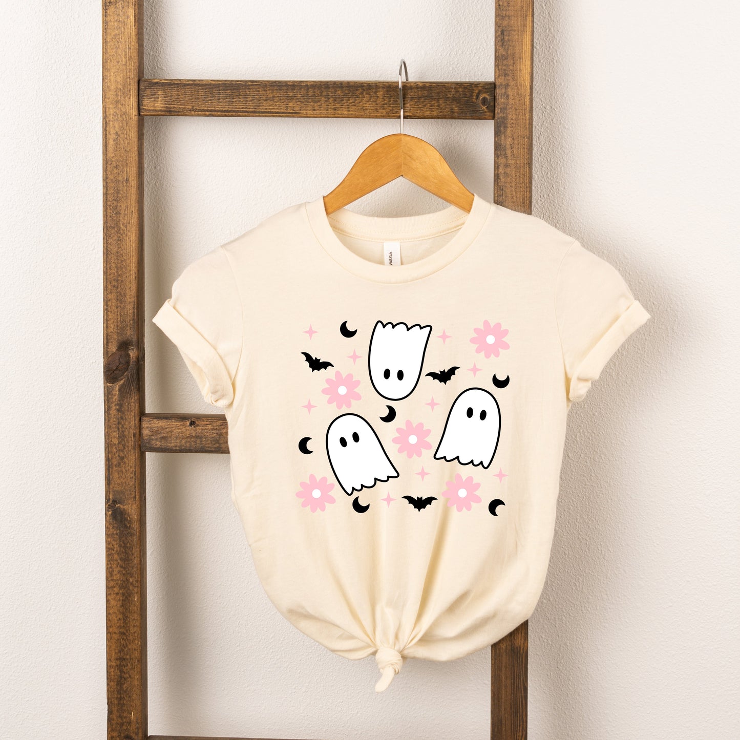 Ghost Flowers | Toddler Short Sleeve Crew Neck by The Juniper Shop