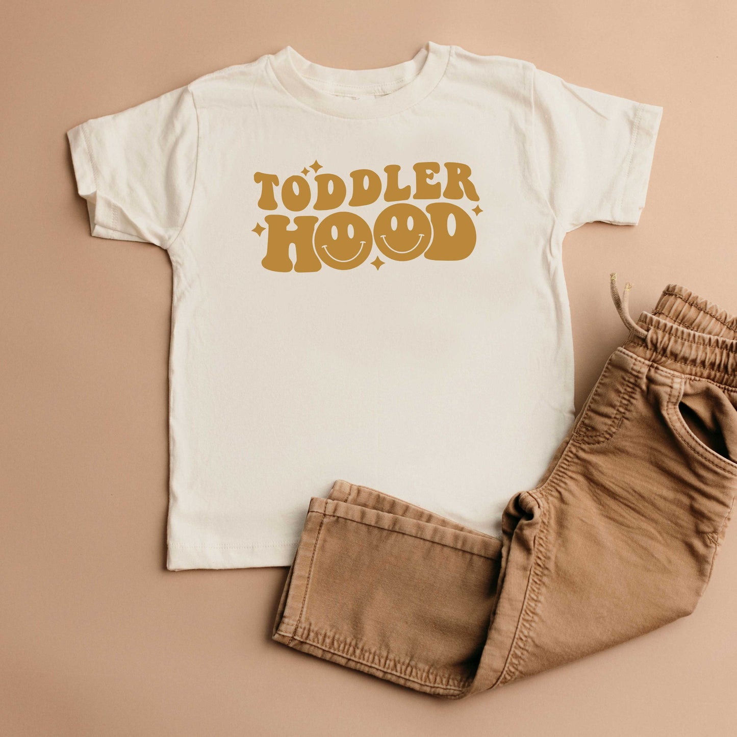 Toddler Hood Smiley | Toddler Short Sleeve Crew Neck by The Juniper Shop