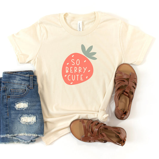 So Berry Cute Kids | Youth Short Sleeve Crew Neck by The Juniper Shop