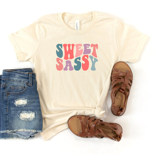 Sweet Sassy Wavy | Youth Short Sleeve Crew Neck by The Juniper Shop