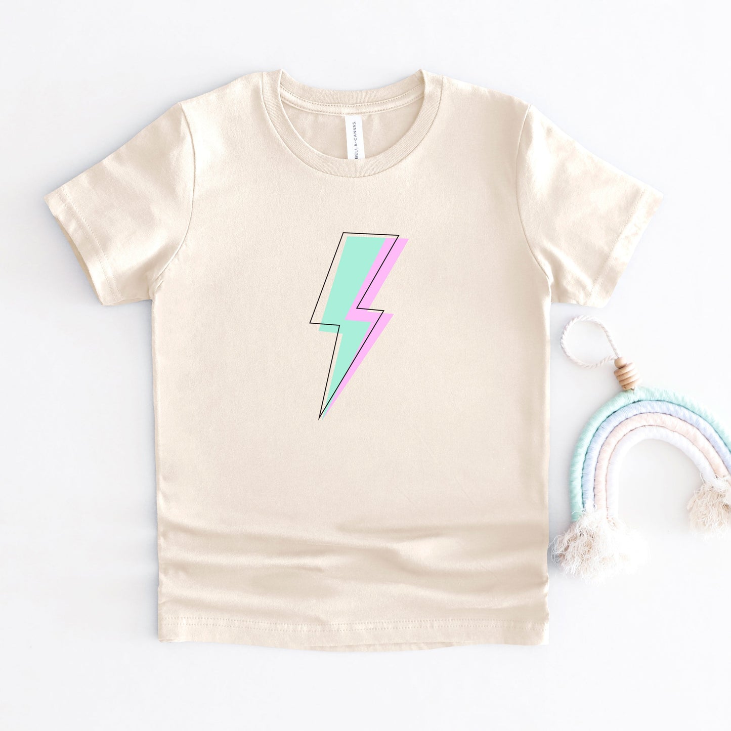 Layered Lightning Bolt | Youth Short Sleeve Crew Neck by The Juniper Shop