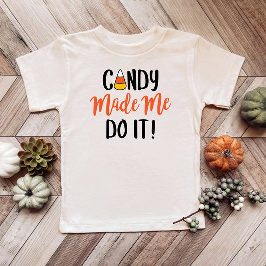 Candy Made Me Do It | Toddler Short Sleeve Crew Neck by The Juniper Shop