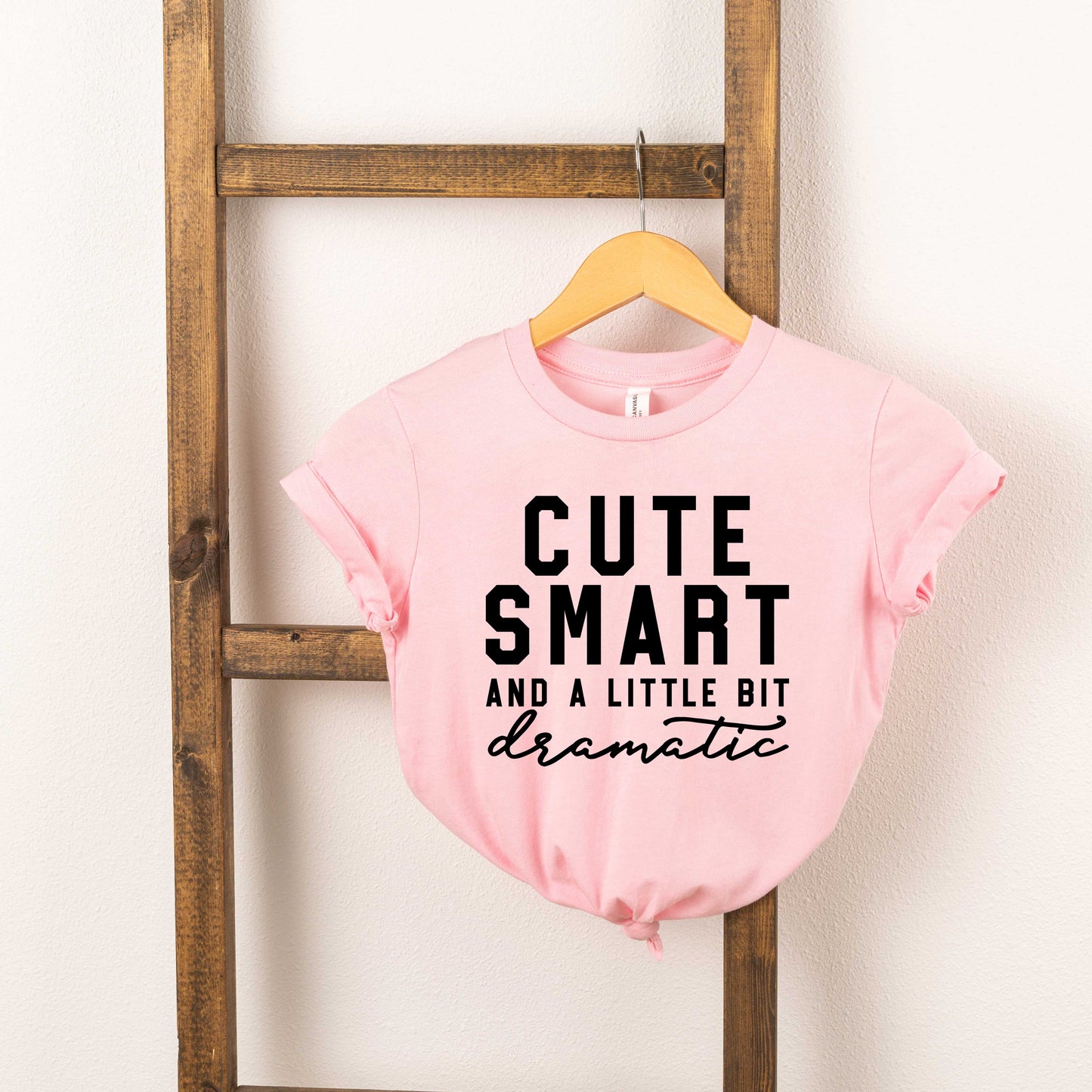 Cute Smart Dramatic | Toddler Short Sleeve Crew Neck by The Juniper Shop