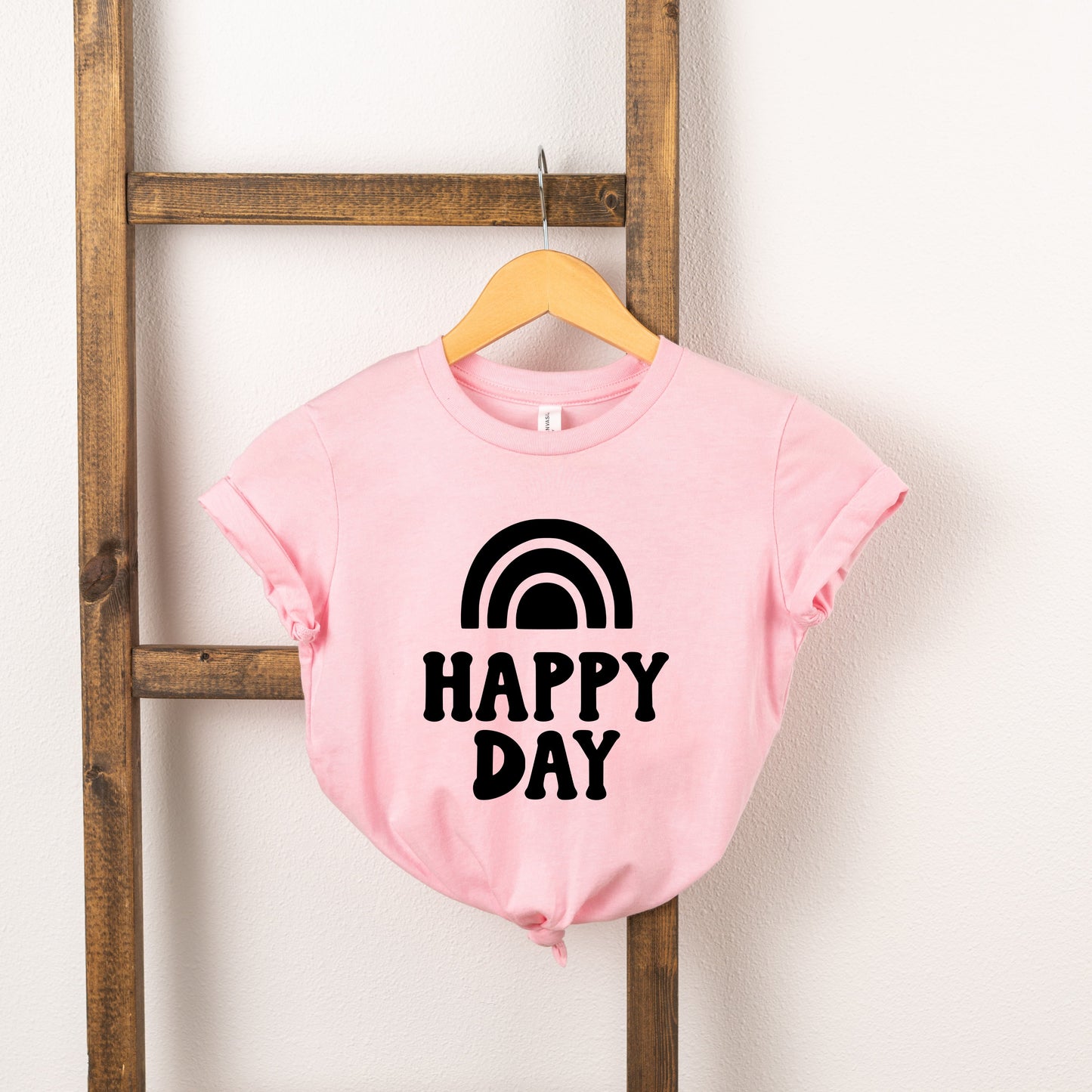 Happy Day Rainbow | Toddler Short Sleeve Crew Neck by The Juniper Shop