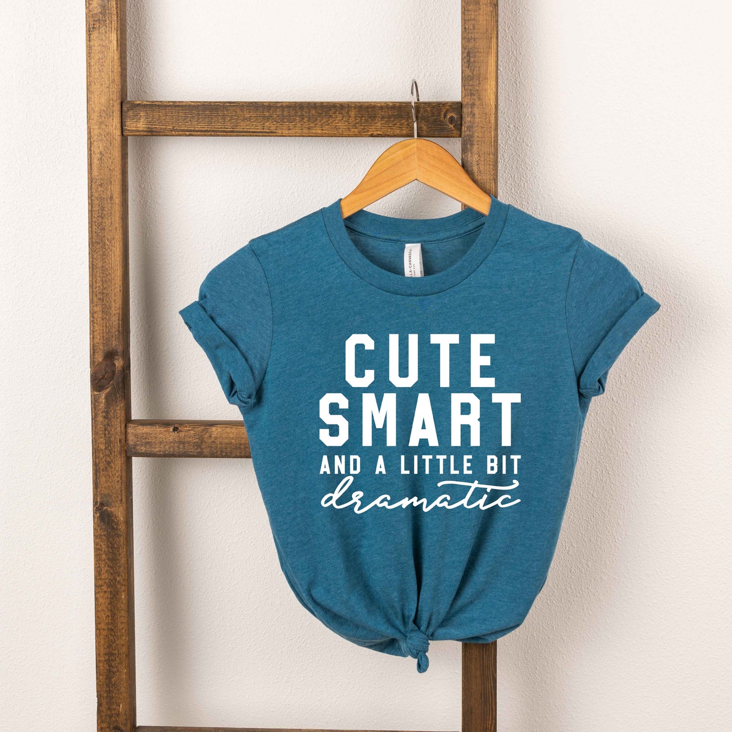 Cute Smart Dramatic | Toddler Short Sleeve Crew Neck by The Juniper Shop