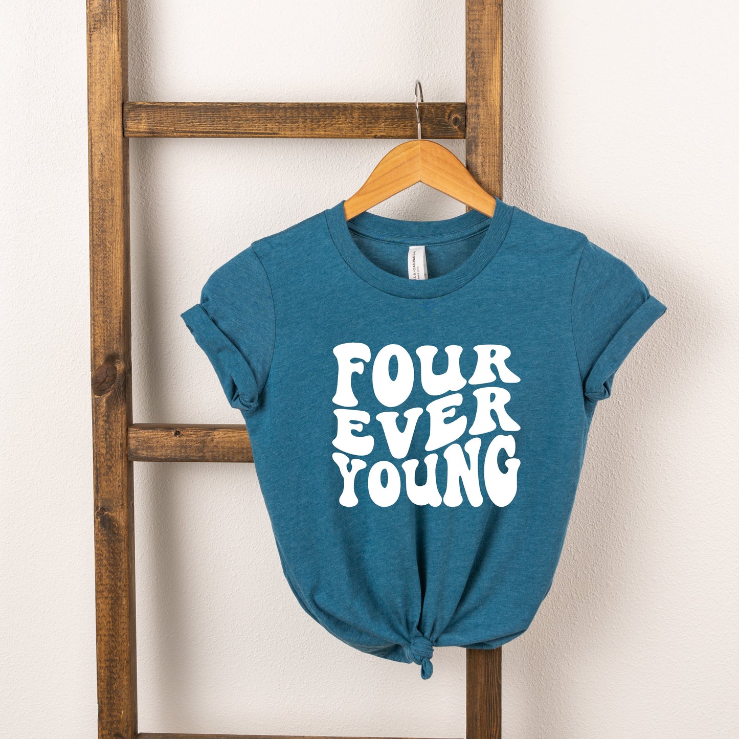 Four Ever Young Wavy | Toddler Short Sleeve Crew Neck by The Juniper Shop