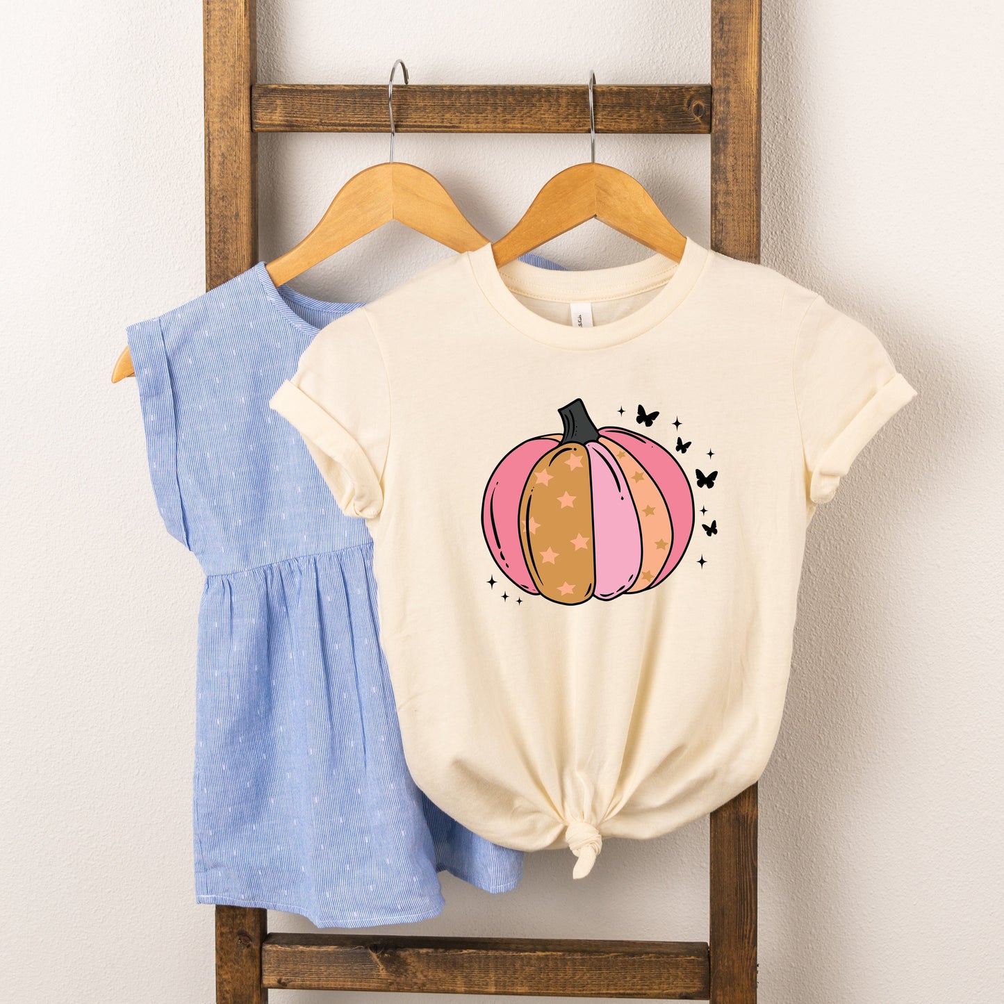 Butterfly Pumpkin | Toddler Short Sleeve Crew Neck by The Juniper Shop