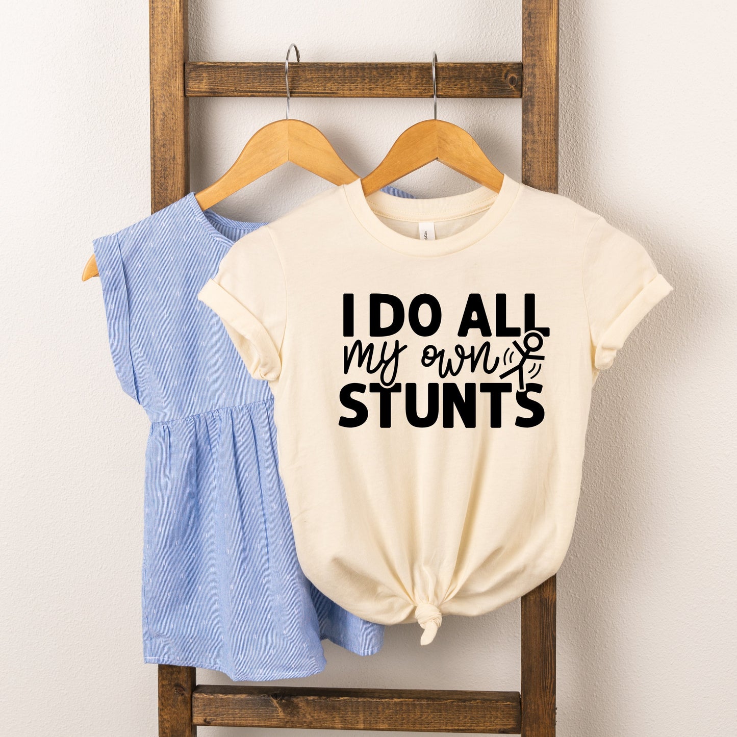 I Do All My Own Stunts | Toddler Short Sleeve Crew Neck by The Juniper Shop