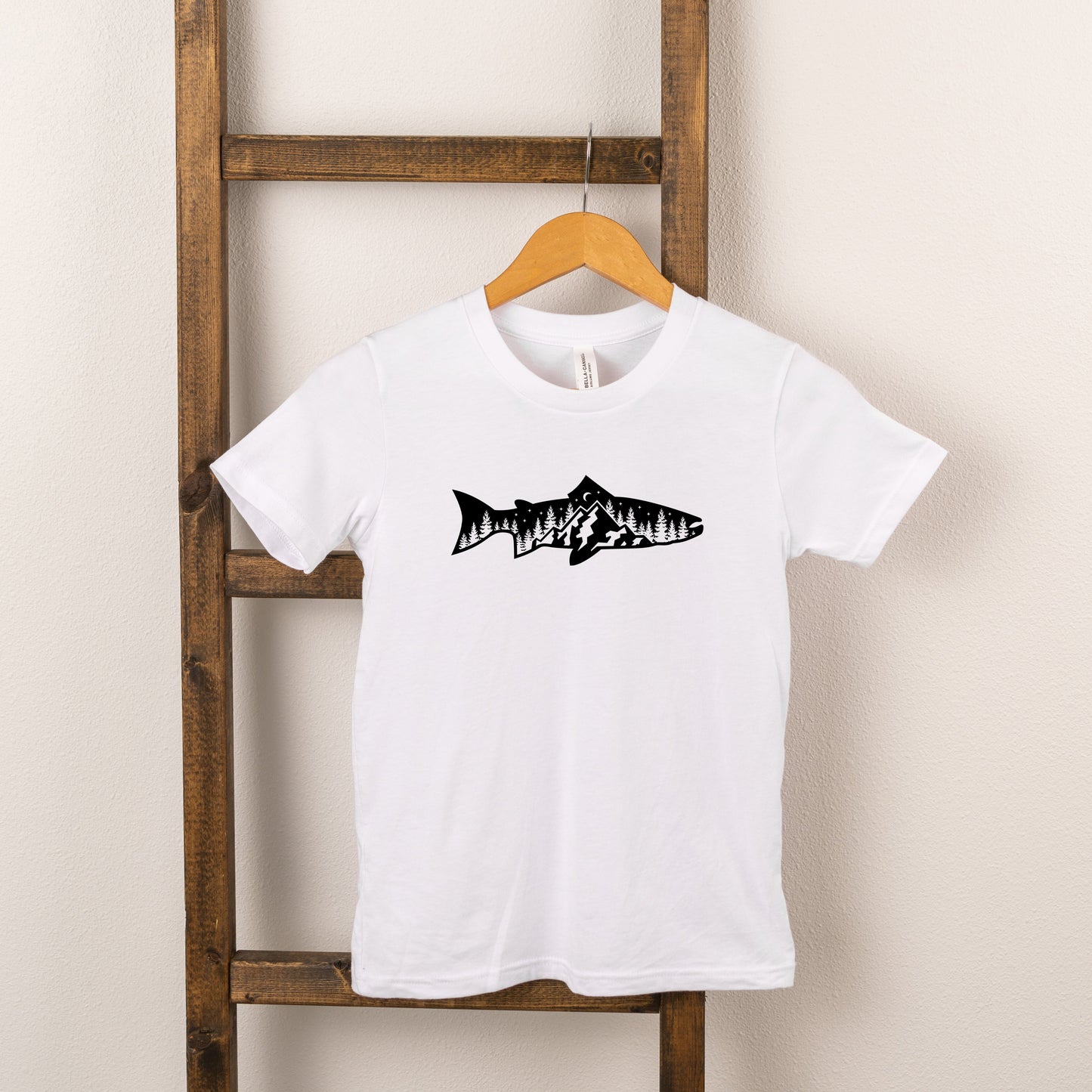 Fish And Trees | Toddler Short Sleeve Crew Neck by The Juniper Shop