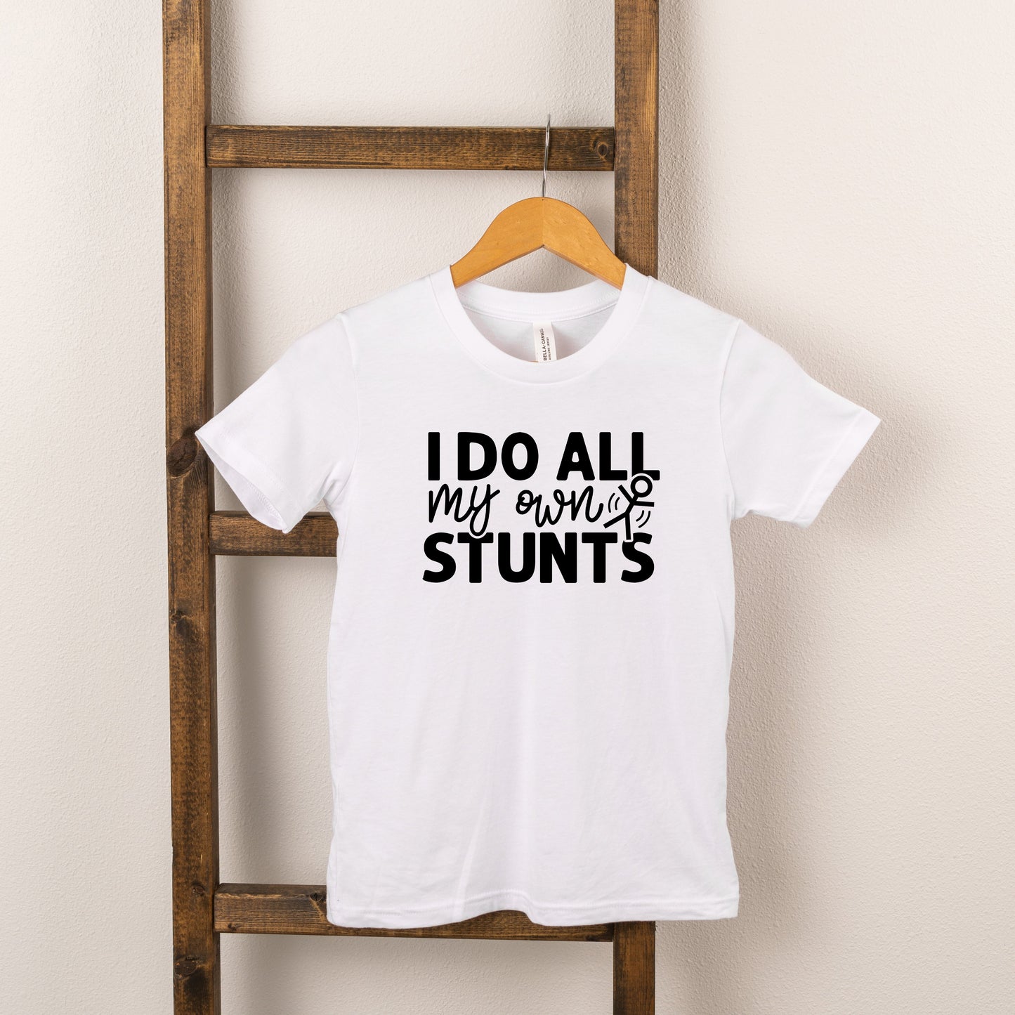 I Do All My Own Stunts | Toddler Short Sleeve Crew Neck by The Juniper Shop